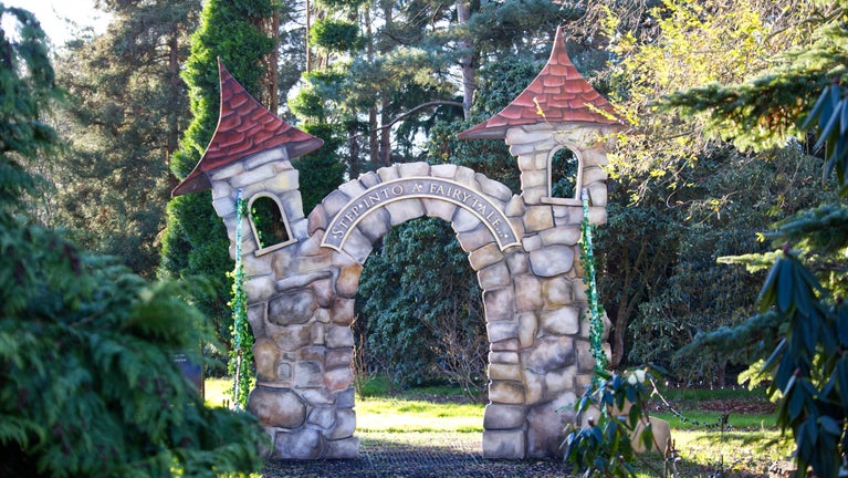 Fairytale arch in the garden at Nymans